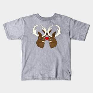 Jackalope love is real love Kids T-Shirt